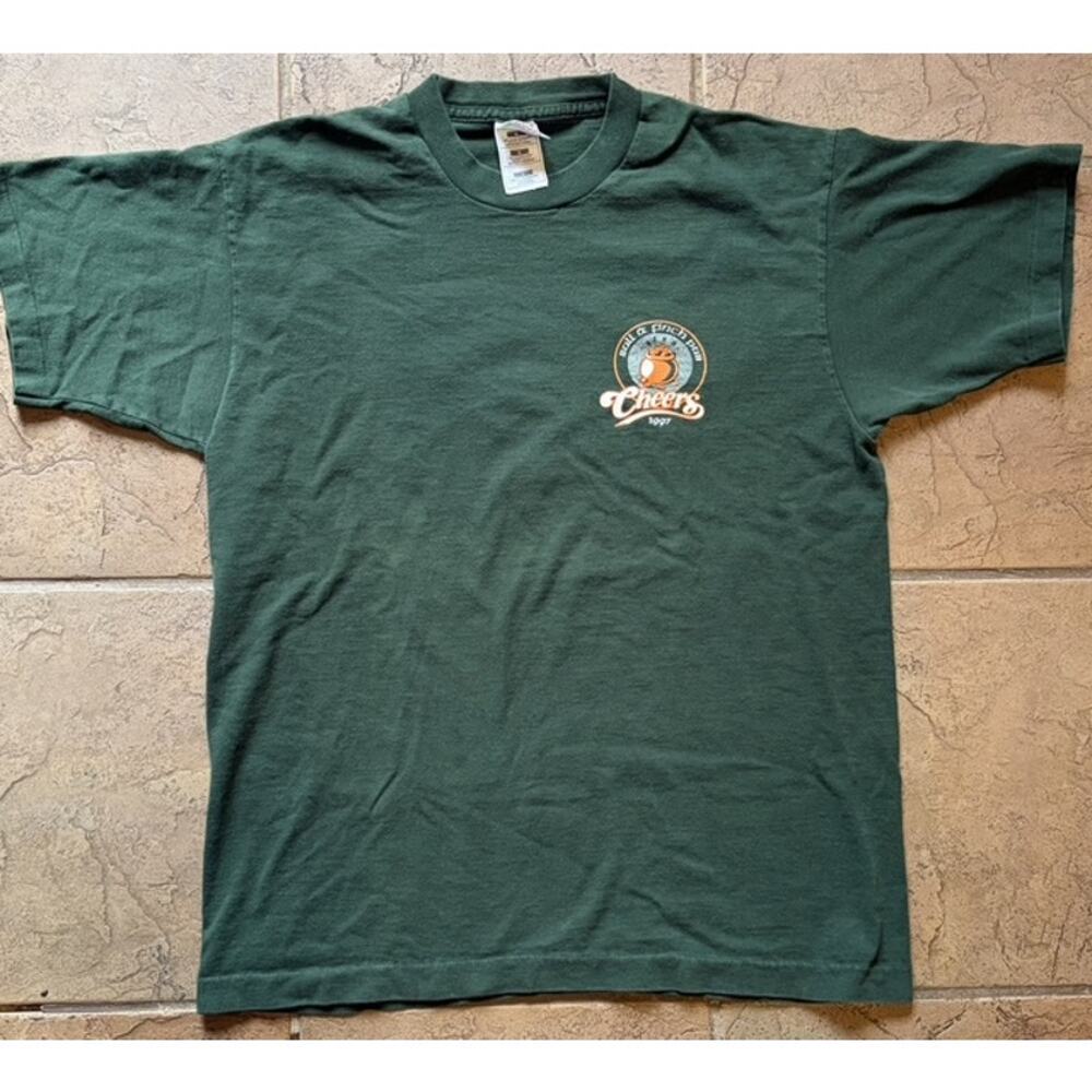 Vintage 1997 Cheers Boston St. Patrick’s Day T-Shirt L Green Bull & Finch Pub